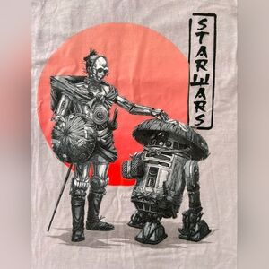 STARWARS Japanese style C3P0 & R2D2 TShirt Size L Brand New
